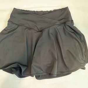 Black tennis skirt